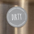 thumbnail image 3 of WinWay Round Magnetic Fridge Sticker Clean Dirty instruction Dishwasher Sticker Our Dishwasher Magnets Clean Dirty Signs with Super,Grey+white, 3 of 10