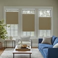 thumbnail image 4 of Keego New Upgraded No Drill Cellular Shades Top Down Bottom Up Honeycomb Blinds Cordless Window Blinds Easy to Install Cellular Shade for Windows, Blackout - Tan, 60"W x 40"H, 4 of 8