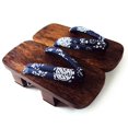 thumbnail image 1 of 2024 Print Heel Flip-flops Men Platform Sandals Japanese Geta Clogs Wooden Men Slippers Cosplay Costumes Shoes Men Geta Clogs, 1 of 7