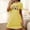 Yellow, variant on Sakmal Moomoo Nightgowns for Women Cute Short Spooky Season Black Nightwear Short Sleeve Pumpkin Print Nightgowns for Women