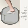 thumbnail image 5 of OEFNTAC Diatomite Bath Mat Absorbent Stone Floor Mat 16x23.62 Inches Quick Dry Non-Slip for Bathroom Shower Sink Toilet Use, 5 of 6