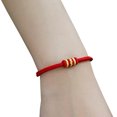 thumbnail image 4 of Shisuyan 1Pcs Fashion Handmade Red Rope Thread String Bracelet Anklet Braided Charms for Lover Couples (17cm), 4 of 8