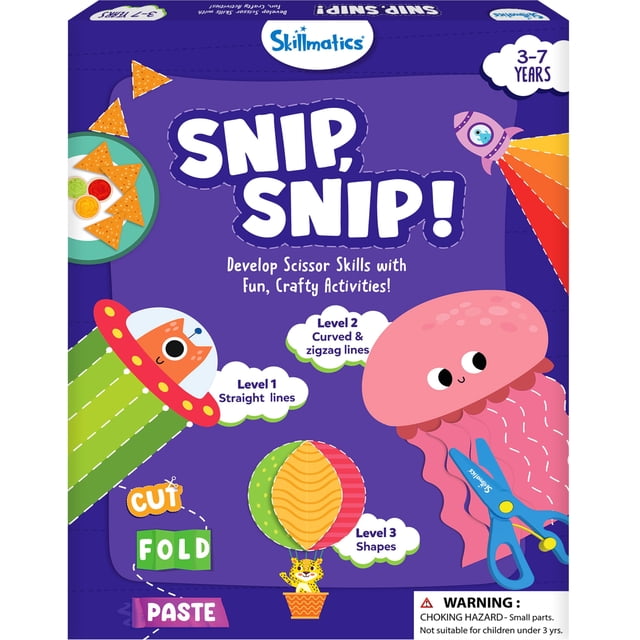 Kit de actividades de arte y manualidades Skillmatics para cortar, cortar y desarrollar habilidades con las tijeras