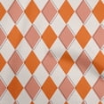 thumbnail image 1 of oneOone Polyester Spandex Orange Fabric Argyle Dress Material Fabric Print Fabric By The Yard 56 Inch Wide, 1 of 4