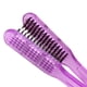 thumbnail image 5 of EeaseMX Peine para el cuidado del cabello de mujer, peine alisador, resistente a altas temperaturas, herramientas de peinado, cepillo de cerdas de jabalí de doble cara, pinza para peine (morado), 5 of 7