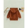 thumbnail image 4 of Bagilaanoe Toddler Baby Boy Girl Jacket Long Sleeve Zipper Hooded Sweatshirt with Pockets 12M 18M 24M 3T 4T 5T Kids Casual Outwear, 4 of 8