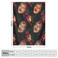 thumbnail image 4 of Orinice  Custom Photo Face Blanket Personalized Throw Blankets with Picture Flannel Customized Blanket Funny Gifts for Girlfriend Boyfriend Birthday Anniversary Valentines Day 60x80in, 4 of 6
