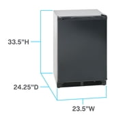 Avanti Cooling Compact Refrigerator, Space Saving Mini Fridge with Chiller Compartment, 5.2 cu. ft., in Black (RM52T1BB)