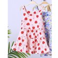thumbnail image 3 of Vestido estampado para niña, sin mangas, cuello redondo, cómodo, transpirable, lindo vestido para niños para fiesta de cumpleaños, 3 of 5