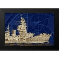 thumbnail image 2 of PI Studio 24x17 Black Modern Framed Museum Art Print Titled - Blueprint Submarine I, 2 of 5