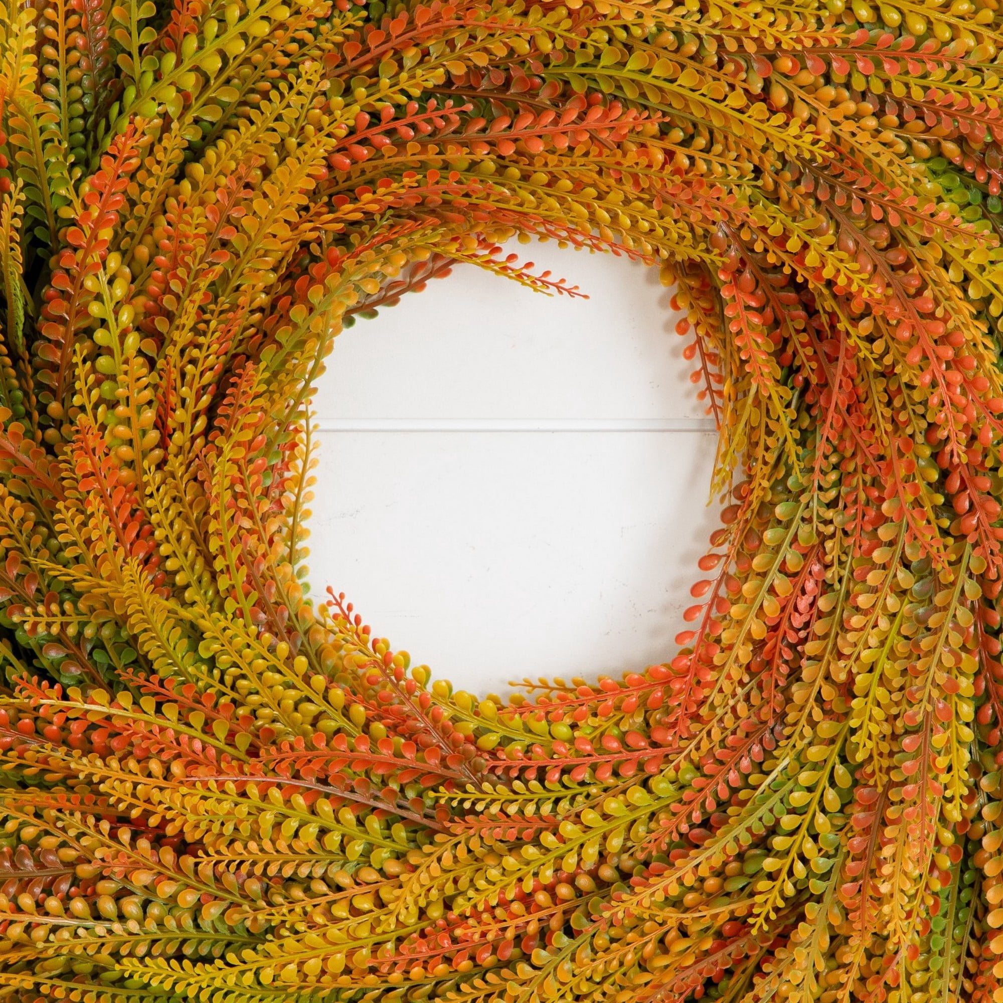 28in. UV Artificial Fall Wheat Grass Wreath