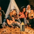 thumbnail image 3 of 8.5 Inch Tabletop Fire Pit with Stand, Stainless Steel Fire Pit for Camping, Outdoor & Patio- Wood Burning or Pellet Fueled Portable Bonfire,, 3 of 4