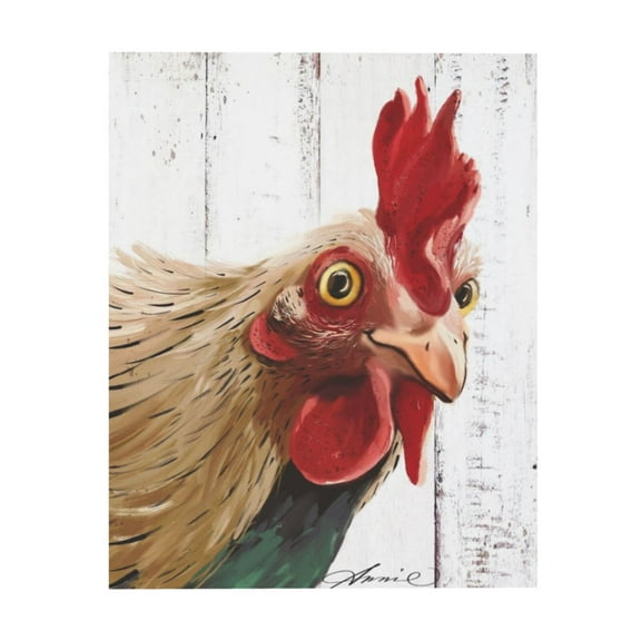 XUFX Rooster Kitchen Decor Wall art - Abstract Farmhouse Chicken Canvas Painting Picture Prints Artwork for Home Kitchen Decor Unframed 8x10inch