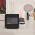 thumbnail image 5 of Limei Projection Alarm Clock, Smart LCD Display LED Backlight Projector Digital Weather Snooze Alarm Clock Max/ Min Temperature %26 Humidity Records Clock, 5 of 7