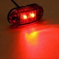 thumbnail image 5 of 5X Amber+5X Red LED Car Truck Trailer RV Oval 2.5 inch Side Clearance Marker Light, 5 of 5