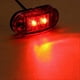 thumbnail image 5 of 5X Amber+5X Red LED Car Truck Trailer RV Oval 2.5 inch Side Clearance Marker Light, 5 of 5
