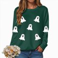 thumbnail image 4 of Godom Halloween Sweatshirts for Women Pumpkin Graphic Crew Neck Long Sleeve Casual Loose Pullover Top Y2K Clothes, 4 of 7