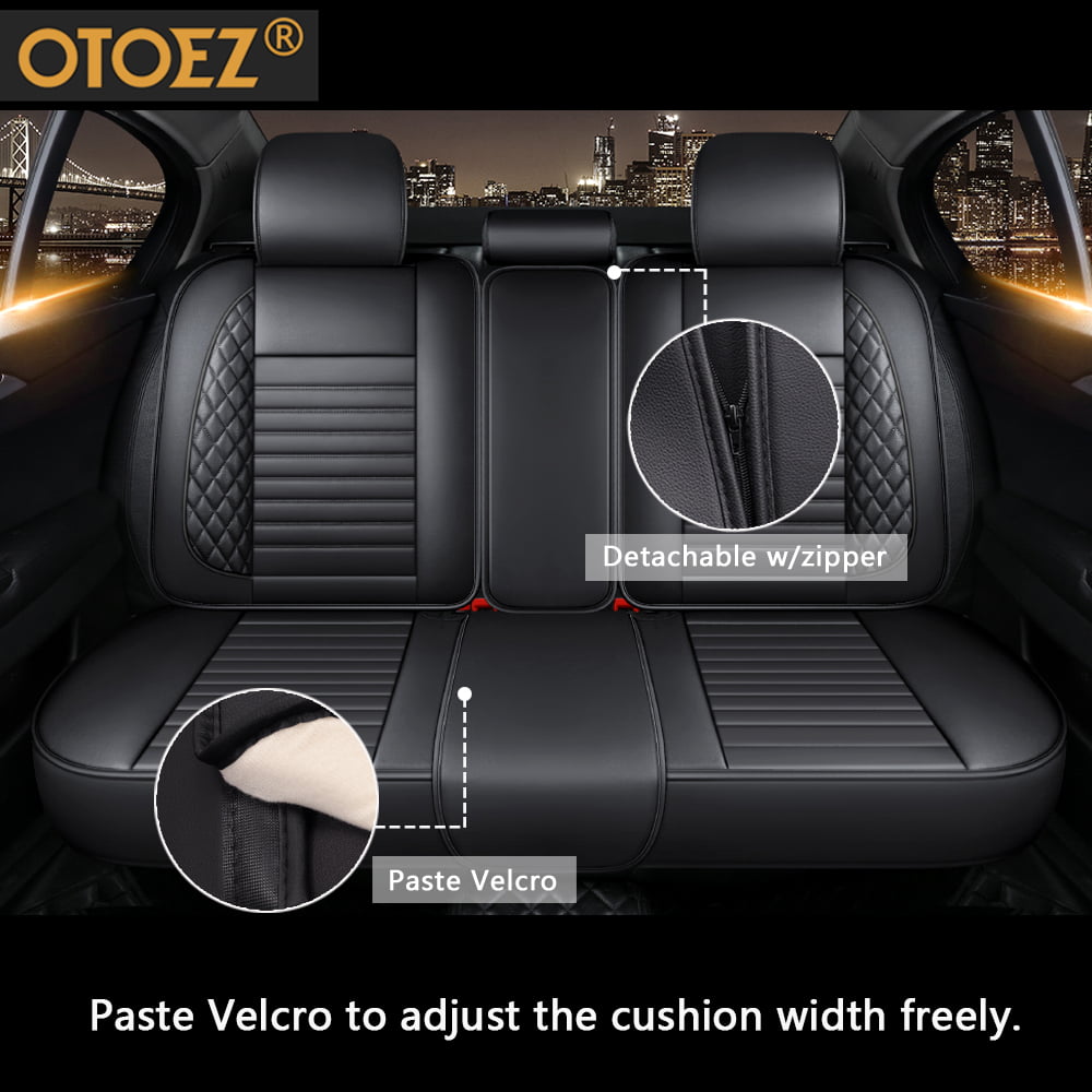 OTOEZ Car Seat Covers 5-Seats Full Set Waterproof Leather Universal for  Sedan SUV Truck 