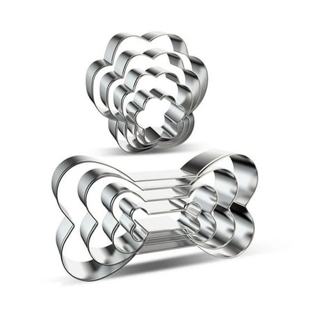 

Metal Dog Bone Paw House Biscuit Cookie Cutters Molds for Cakes Biscuits Sandwiches Cookies Shapes