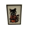 thumbnail image 1 of Raccoon w/ Pumpkin in Frame, 1 of 5