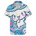 thumbnail image 3 of Cinnamoroll Men's Hawaiian Shirts Short Sleeve Button Down Casual Shirts Summer Tropical Aloha Beach Shirts, 3 of 7