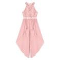 thumbnail image 4 of Alvivi Kids Girls Glittering Beaded Party Jumpsuit Dress Chiffon Romper Gown 6-16, 4 of 5