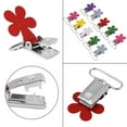 thumbnail image 3 of Qiilu Pacifier Clips, Clips,10Pcs/Lot 25mm Mini Plum Shape Suspender Pacifier Braces Clip Holder, 3 of 8