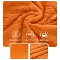 thumbnail image 3 of LKJYER Semi-Circular Curved Chair Cover Set of 1/2/4 Leaf Jacquard Design Chair Slipcover Thickened Seat Cover Stretch Universal Low Back Chair Cover for Dining Room Hotel Office Cafe, 3 of 7