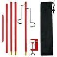 thumbnail image 4 of Portable Lantern Pole With Stake, Aluminum Foldable Stand, Hanging Light For Picnic Hiking Fishing Backpacking Garden BBQ, 4 of 4