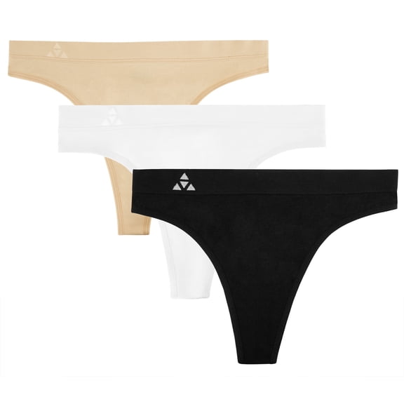 Balanced Tech Women's Seamless Thong Panties 3 Pack