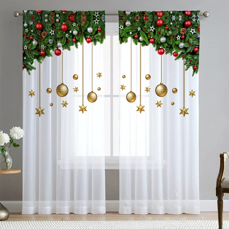 Goory Christmas Curtains