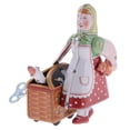 thumbnail image 2 of Juguete de Estaño de Relojería Campesina Mujer con Modelo de Cesta Sunnimix Juguete de hojalata de cuerda, 2 of 8