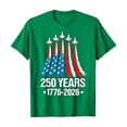 thumbnail image 2 of America 250 Shirt Mens Short Sleeve Crewneck Independence Day Print T-Shirts Summer Casual Stylish Green L, 2 of 4