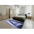 thumbnail image 4 of Ahgly Company Indoor Rectangle Patterned Blue Whale Blue Area Rugs, 2' x 4', 4 of 6