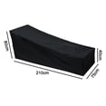thumbnail image 5 of Waterproof Patio Chaise Lounge Cover Durable Outdoor Lounge Chair Cover, Fading Resistant, 5 of 5