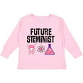 thumbnail image 3 of Inktastic Science Gift Future STEMinist Scientist for Girls Girls Long Sleeve Toddler T-Shirt, 3 of 5