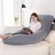 thumbnail image 4 of Almohada de Maternidad en Forma de U, Almohada de Apoyo de Maternidad de Cuerpo Completo para Mujeres Embarazadas con Funda de Terciopelo Lavable, Almohada Embarazada, Imprescindible para el Embarazo, 4 of 5