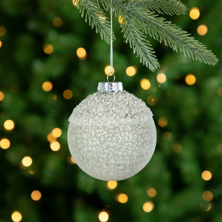 Beaded glass christmas ornaments deals