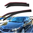 thumbnail image 5 of LABLT 4-Pack Window Vent Visor Rain Guard Sun Shade Deflectors Plastic Replacement for 2009-2013 Corolla Sedan 4-Door, 5 of 7