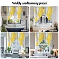 thumbnail image 6 of Gray Yellow Abstract Swag Curtain Valance for Windows, Graffiti Brush Window Treatments Short Swag Topper for Kitchen Windows Bathroom Bedroom, 36"x45", 6 of 8