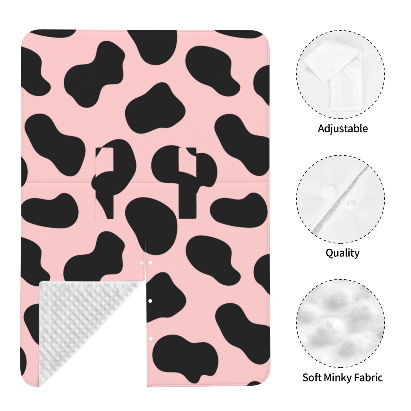 Car Seat Cover Baby - cow spots Cute girly print Breathable Infant Car Seat Cover for Baby Carseat, Lightweight Comfort Baby Essentials Must Haves Newborn Stuff for Girl Boy