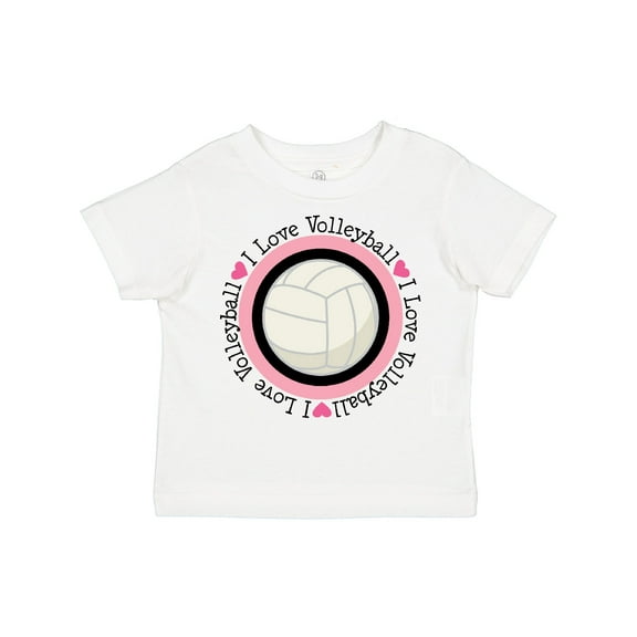 Inktastic I Love Volleyball Sports Girls Toddler T-Shirt