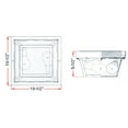 thumbnail image 4 of Design House 2-Light Indoor/Outdoor Damp Rated Flush Mount Ceiling Light, Black, 4 of 12