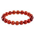 thumbnail image 1 of Pulsera de perlas de ámbar con sangre natural de 5 mm para mujer, 1 of 2