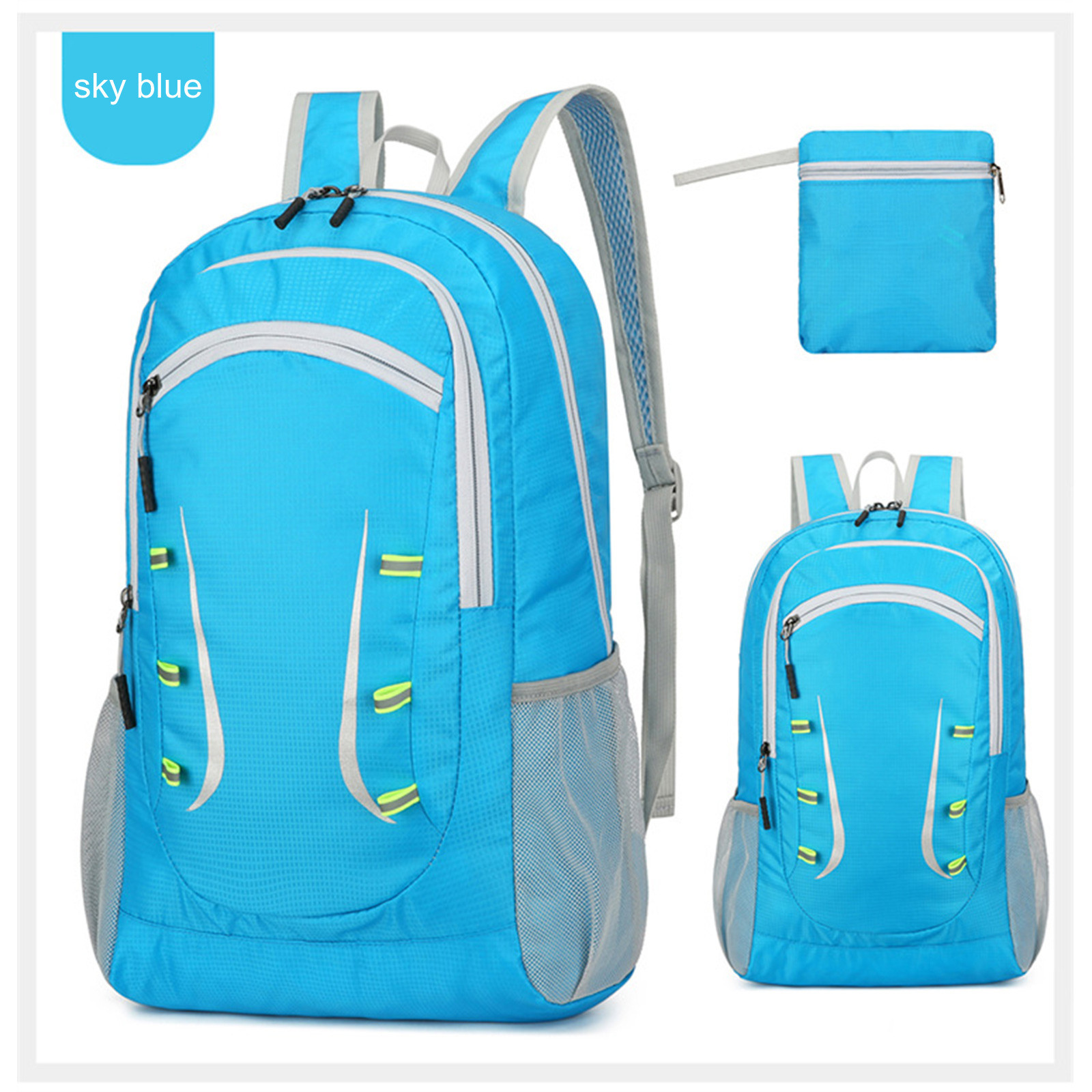 VBVC Lightweight Hiking Backpack Water Resistant,22L Packable Daypack