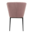 thumbnail image 6 of Modern Contemporary Dining Chair, Set of 2, Pink, Velvet Fabric Stainless Steel, 6 of 6