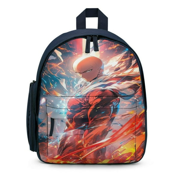 One Punch Man Backpack for Toddler Backpack with Front Pocket Bookbag
