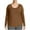 #1 Brown, variant on PFRNLF Womens Long Sleeve T Shirts Plus Size Crew Neck T-Shirts Soft Casual Breathable Basic Tees Tops(Black 5XL)