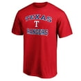 thumbnail image 2 of Men's Red Texas Rangers Heart & Soul T-Shirt, 2 of 3
