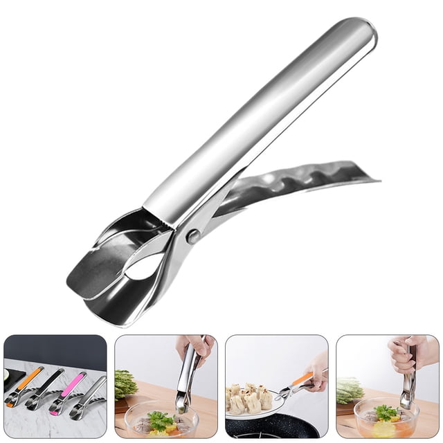 UPOUART 2Ud Pinzas Para Platos De Acero Inoxidable Con Agarre Antideslizante Para Cocina